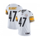 Youth Pittsburgh Steelers #47 Mel Blount White Vapor Untouchable Limited Player Football Jersey