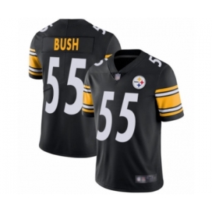 Youth Pittsburgh Steelers #55 Devin Bush Black Team Color Vapor Untouchable Limited Player Football Jersey