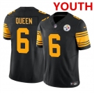 Youth Pittsburgh Steelers #6 Patrick Queen Black 2023 F.U.S.E. Color Rush Limited Football Stitched Jersey