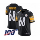 Youth Pittsburgh Steelers #68 L.C. Greenwood Black Team Color Vapor Untouchable Limited Player 100th Season Football Jersey