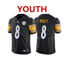 Youth Pittsburgh Steelers #8 Kenny Pickett Black 2022 Vapor Untouchable Stitched NFL Nike Limited Jersey