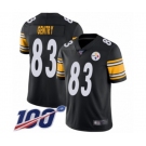 Youth Pittsburgh Steelers #83 Zach Gentry Black Team Color Vapor Untouchable Limited Player 100th Season Football Jersey