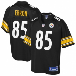 Youth Pittsburgh Steelers #85 Eric Ebron NFL Pro Line Black Player Jersey