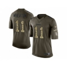 nike youth nfl jerseys pittsburgh steelers #11 wheaton army green[nike Limited Salute To Service]