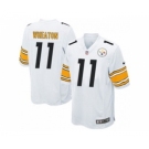 nike youth nfl jerseys pittsburgh steelers #11 wheaton white[nike]