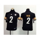 nike youth nfl jerseys pittsburgh steelers #2 vick black[nike]