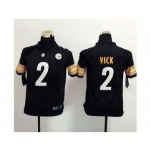 nike youth nfl jerseys pittsburgh steelers #2 vick black[nike]