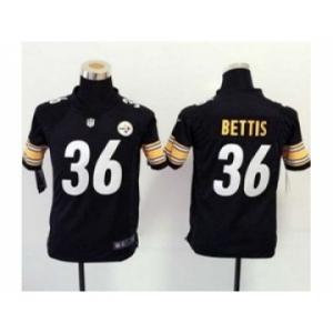 nike youth nfl jerseys pittsburgh steelers #36 bettis black[nike]