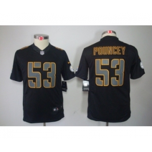 nike youth nfl jerseys pittsburgh steelers #53 pouncey black[nike impact limited]