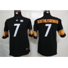 nike youth nfl jerseys pittsburgh steelers #7 roethlisberger black[nike]