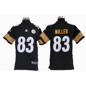 nike youth nfl jerseys pittsburgh steelers #83 heath miller black[nike]