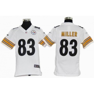 nike youth nfl jerseys pittsburgh steelers #83 miller white[nike]