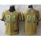 nike youth nfl jerseys pittsburgh steelers #84 antonio brown gold[Elite drift fashion]