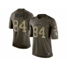 nike youth nfl jerseys pittsburgh steelers #84 brown army green[nike Limited Salute To Service]