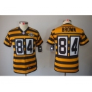 nike youth nfl jerseys pittsburgh steelers #84 brown yellow-black[nike limited team 80 anniversary]