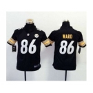 nike youth nfl jerseys pittsburgh steelers #86 ward black[nike]