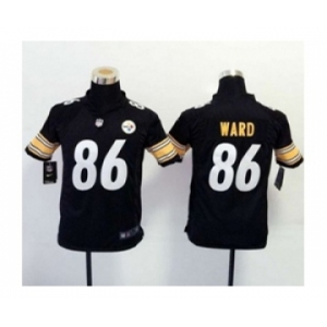 nike youth nfl jerseys pittsburgh steelers #86 ward black[nike]