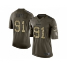 nike youth nfl jerseys pittsburgh steelers #91 stephon tuitt army green[nike Limited Salute To Service][tuitt]