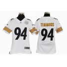 nike youth nfl jerseys pittsburgh steelers #94 timmons white[nike]