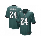 Men Nike Philadelphia Eagles #24 Corey Graham Game Midnight Green Team Color NFL Jersey