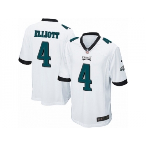 Men Nike Philadelphia Eagles #4 Jake Elliott Game White NFL Jersey