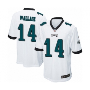 Men's Nike Philadelphia Eagles #14 Mike Wallace Game White NFL Jersey