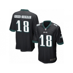 Men's Nike Philadelphia Eagles #18 Dorial Green-Beckham Game Black Alternate NFL Jersey