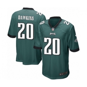 Men's Nike Philadelphia Eagles #20 Brian Dawkins Game Midnight Green Team Color NFL Jersey