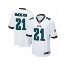 Men's Nike Philadelphia Eagles #21 Leodis McKelvin Game White NFL Jersey
