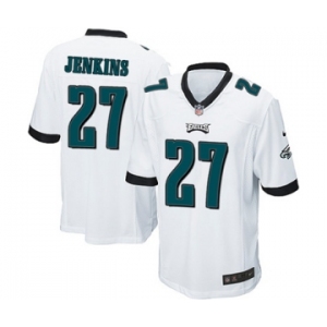 Men's Nike Philadelphia Eagles #27 Malcolm Jenkins Game White NFL Jersey