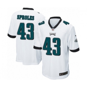 Men's Nike Philadelphia Eagles #43 Darren Sproles Game White NFL Jersey