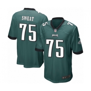 Men's Nike Philadelphia Eagles #75 Josh Sweat Game Midnight Green Team Color NFL Jersey