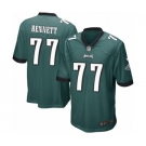 Men's Nike Philadelphia Eagles #77 Michael Bennett Game Midnight Green Team Color NFL Jersey