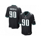 Men's Nike Philadelphia Eagles #90 Marcus Smith II Game Black Alternate NFL Jersey