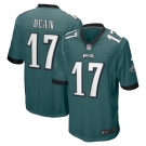 Men's Philadelphia Eagles #17 Nakobe Dean Game Green Football Jersey