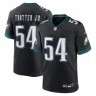 Men's Philadelphia Eagles #54 Trotter JR Game Black Football Jersey