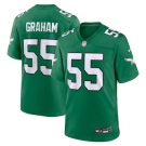 Men's Philadelphia Eagles  #55 Brandon Graham Green 2023 Game Throwback Jersey