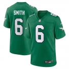 Men's Philadelphia Eagles #6 DeVonta Smith Green 2023 Game Throwback Jersey