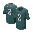 Philadelphia Eagles #2 Jalen Hurts Game Midnight Green Team Color Football Jersey