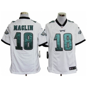 nike nfl jerseys philadelphia eagles #18 jeremy maclin white[game]