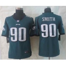 nike nfl jerseys philadelphia eagles #90 smith green[nike limited]