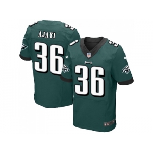 Men Nike Philadelphia Eagles #36 Jay Ajayi Midnight Green Team Color Stitched NFL New Elite Jersey