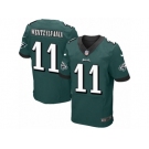 Men's Nike Philadelphia Eagles #11 Carson Wentz Elite Midnight Green Team Color Wentzylvania NFL Jersey