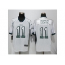 Men's Nike Philadelphia Eagles #11 Carson Wentz Elite White Drift Fashion NFL Jersey