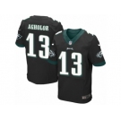 Men's Nike Philadelphia Eagles #13 Nelson Agholor Elite Black Alternate NFL Jersey