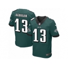 Men's Nike Philadelphia Eagles #13 Nelson Agholor Elite Midnight Green Team Color NFL Jersey