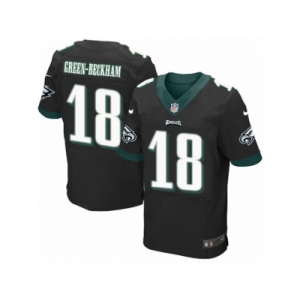 Men's Nike Philadelphia Eagles #18 Dorial Green-Beckham Elite Black Alternate NFL Jersey