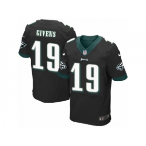 Men's Nike Philadelphia Eagles #19 Chris Givens Elite Black Alternate NFL Jersey