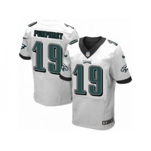 Men's Nike Philadelphia Eagles #19 Donnel Pumphrey Elite White NFL Jersey