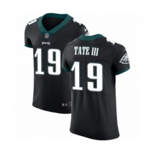Men's Nike Philadelphia Eagles #19 Golden Tate III Black Vapor Untouchable Elite Player NFL Jersey